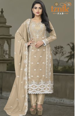 A 12 by IZNIK FAB Heavy embroidered Georgette Pakistani suit catalogue Amavi