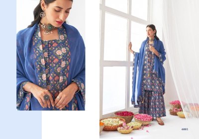 A 6  presented Traditional elegance Festive Kurta bottom and dupatta catalogue fancy sharara suit Catalogs