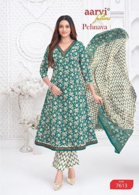 AARVI PEHNAVA Vol-2 Heavy Cambric Cotton Printed Anarkali Pant Dupatta fancy Anarkali suit catalogs