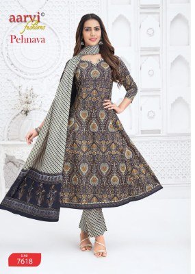 AARVI PEHNAVA Vol-2 Heavy Cambric Cotton Printed Anarkali Pant Dupatta fancy Anarkali suit catalogs
