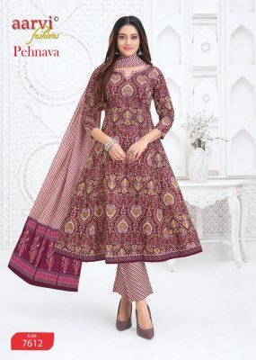 AARVI PEHNAVA Vol-2 Heavy Cambric Cotton Printed Anarkali Pant Dupatta fancy Anarkali suit catalogs