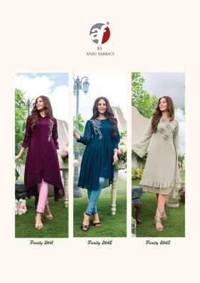 AF by purity vol 3 designer heavy fox georgette kurti with pant catalog  kurtis catalogs