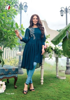 AF by purity vol 3 designer heavy fox georgette kurti with pant catalog  kurtis catalogs