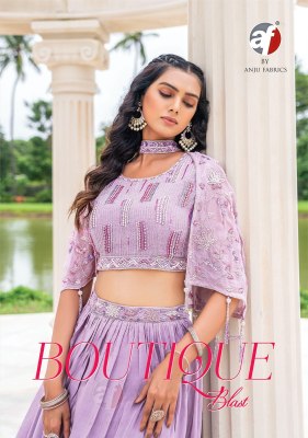 AF luanching boutique blast designer cocktail outfit of crop top with long skirt style lehenga choli catalog at wholesale price AF Kurtis