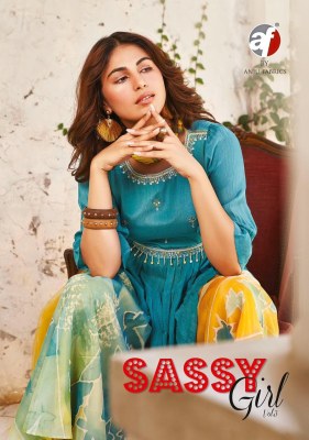 AF lunching by sassy girl vol 3 new fancy short kurti with sharara and dupatta catalog at wholesale rate readymade suit catalogs