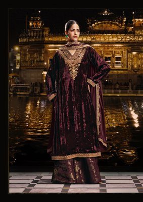 AIQA SABR Winter Wear Velvet Suit Dress Material dress material catalogs