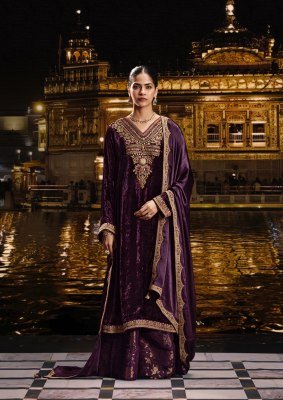 AIQA SABR Winter Wear Velvet Suit Dress Material dress material catalogs