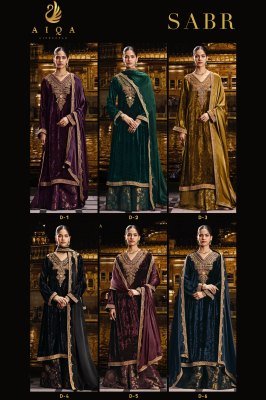 AIQA SABR Winter Wear Velvet Suit Dress Material dress material catalogs