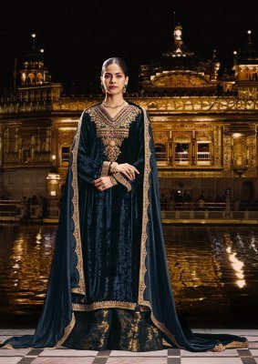 AIQA SABR Winter Wear Velvet Suit Dress Material dress material catalogs