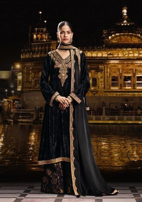 AIQA SABR Winter Wear Velvet Suit Dress Material dress material catalogs