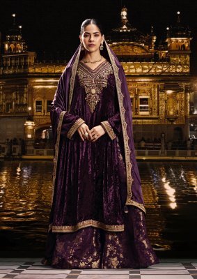 AIQA SABR Winter Wear Velvet Suit Dress Material dress material catalogs