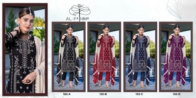AL Fathima by Afreen design no 101 semi stitched pakistani suit catalogue at wholesale price  readymade suit catalogs