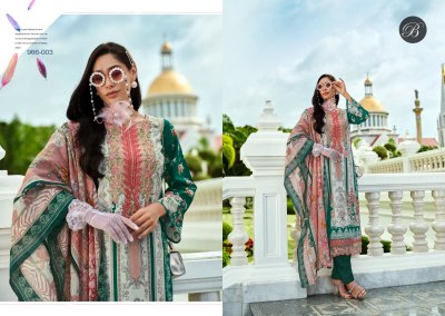 AL Marina by Belliza pure cotton digital printed neck embroidered unstitched suit collection salwar kameez catalogs