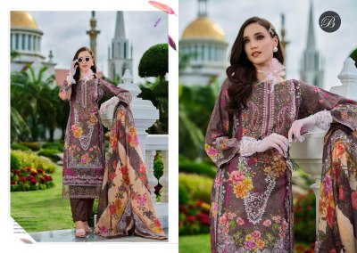 AL Marina by Belliza pure cotton digital printed neck embroidered unstitched suit collection salwar kameez catalogs