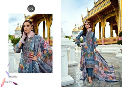 AL Marina by Belliza pure cotton digital printed neck embroidered unstitched suit collection salwar kameez catalogs