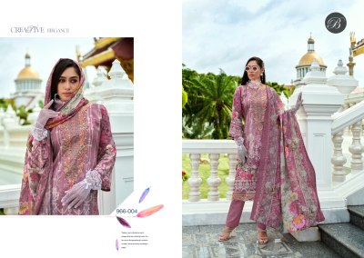 AL Marina by Belliza pure cotton digital printed neck embroidered unstitched suit collection salwar kameez catalogs