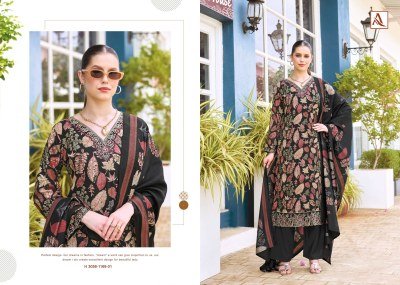ALOK SUIT TURKISH-19 Pure Viscose Rayon Foil 3-Piece Suit Set dress material catalogs