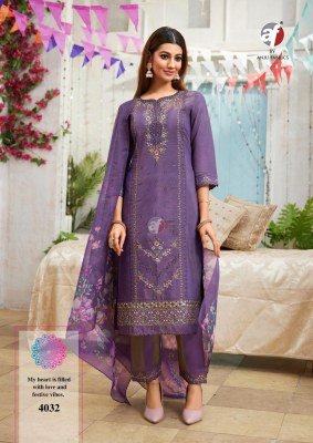 ANJU FABRIC SAYARA Vol-2  Shimmer Embroidery 3-Piece Designer Suit with Dupatta kurti pant with dupatta Catalogs
