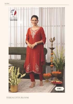 ANJU FABRICS SAJ DHAJ Pure Crepe Kurti Pant Dupatta Set kurti pant with dupatta Catalogs