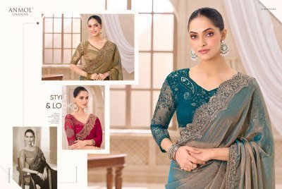 ANMOL ELEGANCE XXI Vol-21 Series 16001-16015 Designer Saree with Embroidery Blouse sarees catalogs