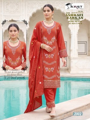 ASHRAFI ZARKAN Vol-1 Pakistan Suit – Pure Rayon 22KG+ 3-Piece Zarkan Hand Work Set kurti pant with dupatta Catalogs