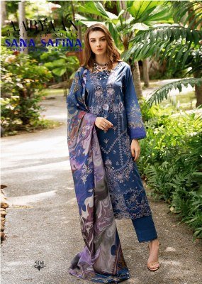 Aabyaan Sana Safina Vol 5 Karachi Style Pure Cotton Unstitched Designer Suit Wholesale pakistani suit catalogs
