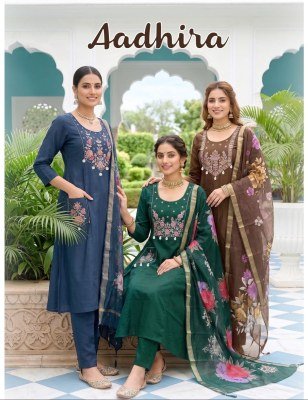 Aadhira Kali Ghera Kurti Pant withDupatta wholesale catalogs