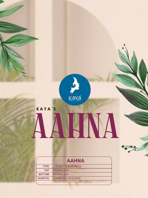 Aahana by Kaya straight cut roman silk embroidered readymade suit catalogue at affordable rate readymade suit catalogs