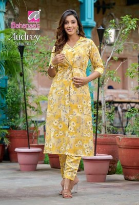 Aahanaas new Audrey Modal chanderi Prints designer Kurti collection  kurtis catalogs