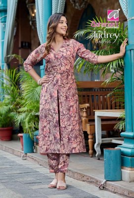 Aahanaas new Audrey Modal chanderi Prints designer Kurti collection  kurtis catalogs
