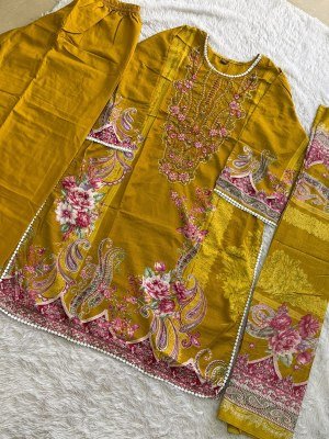 Aaliya Embroidery Collection Vol. 31 Ready-made 3-Piece Cotton Suit Size wise Combo Set