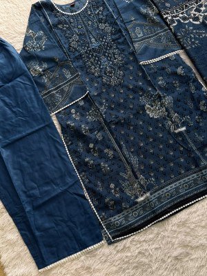 Aaliya Embroidery Collection Vol. 31 Ready-made 3-Piece Cotton Suit Size wise Combo Set
