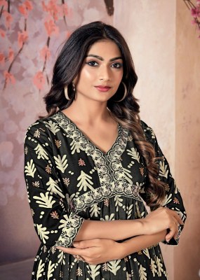 Aaliyaa 1 present heavy rayon embroidered sequence work kurti catalogue  kurtis catalogs