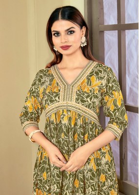 Aaliyaa 3 by heavy reyon print embroidered readymade kurti catalogue kurtis catalogs