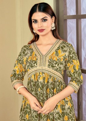 Aaliyaa 3 by heavy reyon print embroidered readymade kurti catalogue kurtis catalogs