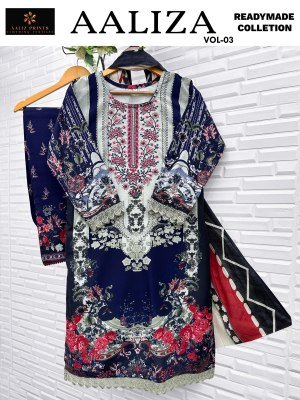 Aaliz Prints Aaliza Vol 3 Ready to Wear Collection Soft Cotton Digital Print Nice Work And Wholesale Readymaid suits readymade suit catalogs
