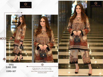 Aaliz Prints Cord Set Vol 10 Printed Lawn Top with Palazzo Bottom Wholesale co ord set catalogs