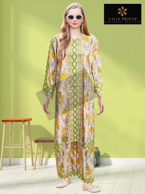 Aaliz Prints Hollywood Cord Set Vol 1 Fabric Lawn fabric for top and plazo Wholesale co ord set catalogs