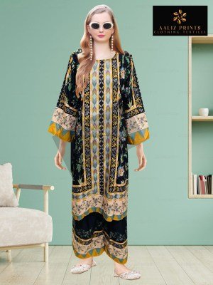 Aaliz Prints Hollywood Cord Set Vol 1 Fabric Lawn fabric for top and plazo Wholesale co ord set catalogs