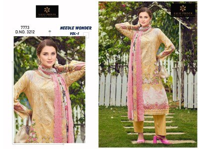 Aaliz Prints Needle Wonder Vol 1 Embroidery Neck Cotton Digital Print Dress Material Wholesale Ethnic Suits dress material catalogs