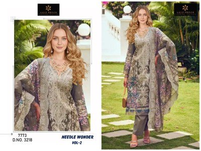 Aaliz Prints Needle Wonder Vol 2 Cotton Dress Material with Embroidered Neck Wholesale Collection dress material catalogs