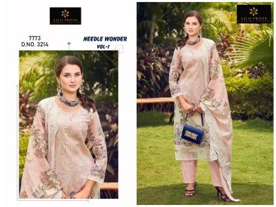 Aaliz Prints Needle Wonder Vol 1 Embroidery Neck Cotton Digital Print Dress Material Wholesale Ethnic Suits dress material catalogs