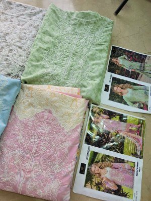 Aaliz Prints Needle Wonder Vol 2 Cotton Dress Material with Embroidered Neck Wholesale Collection dress material catalogs