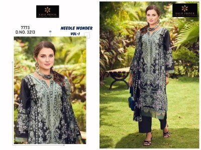 Aaliz Prints Needle Wonder Vol 1 Embroidery Neck Cotton Digital Print Dress Material Wholesale Ethnic Suits dress material catalogs