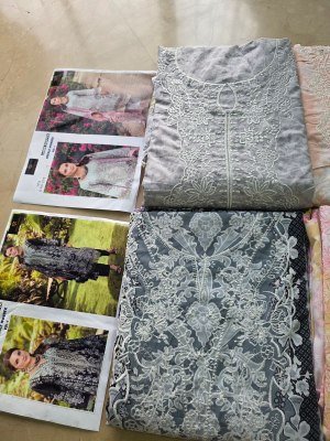 Aaliz Prints Needle Wonder Vol 1 Embroidery Neck Cotton Digital Print Dress Material Wholesale Ethnic Suits dress material catalogs