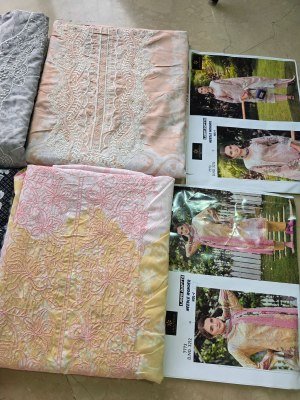 Aaliz Prints Needle Wonder Vol 1 Embroidery Neck Cotton Digital Print Dress Material Wholesale Ethnic Suits dress material catalogs