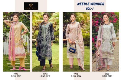 Aaliz Prints Needle Wonder Vol 1 Embroidery Neck Cotton Digital Print Dress Material Wholesale Ethnic Suits dress material catalogs