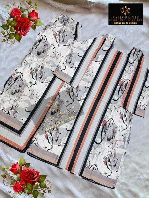 Aaliz Prints Vol 12 Designer Lawn Fabric Cord Set Printed Kurti with Plazo Wholesale co ord set catalogs