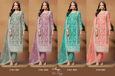 Aanaya vol 190 launch embroidered unstitched salwar kameez catalogue at affordable rate  salwar kameez catalogs