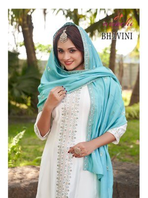 Aanchi Bhavini Premium Roman Silk Flair Kurta Set Pant with Designer Dupatta Wholesale kurtis catalogs